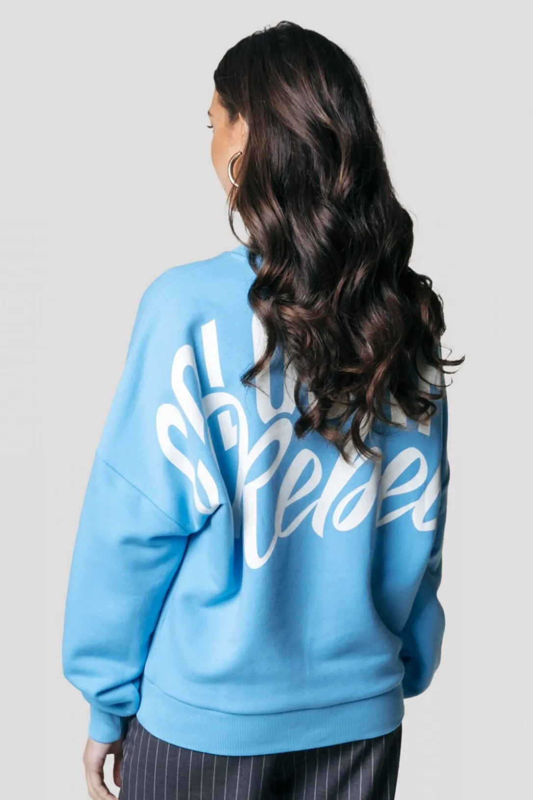 Colourful Rebel Truien< Logo Sweat | Mist Blue