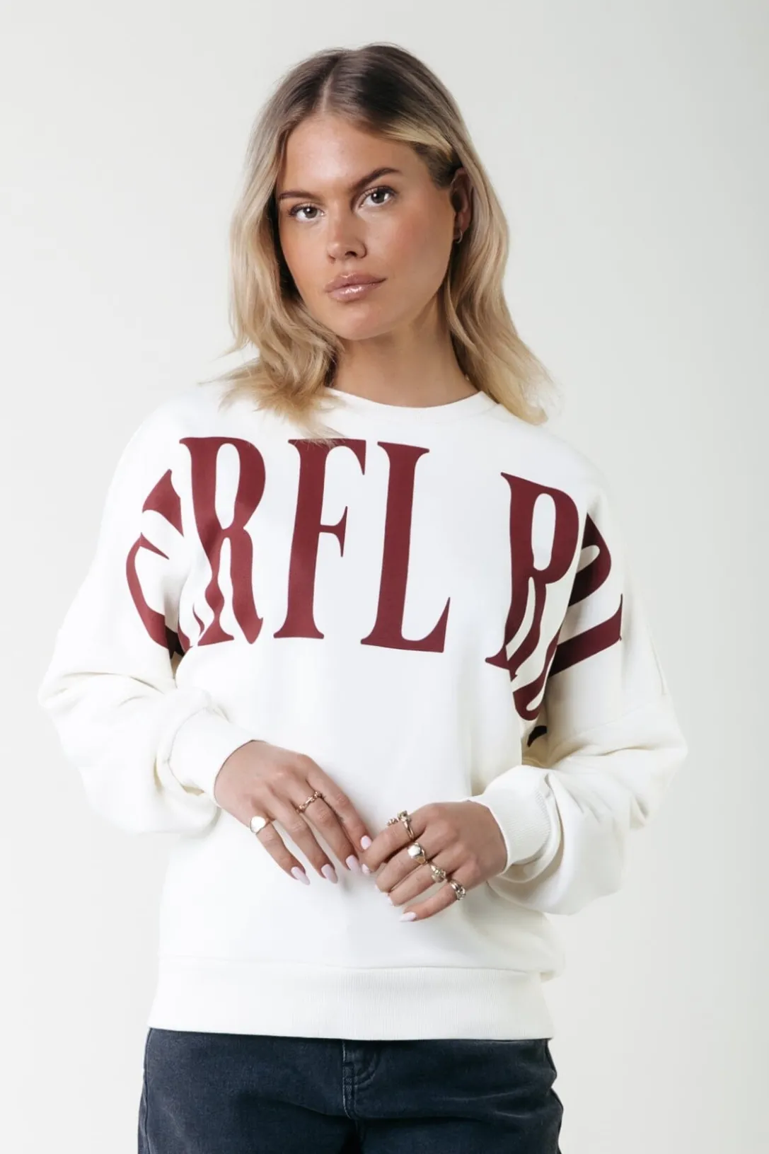 Colourful Rebel Truien< Logo Sweat | Off white