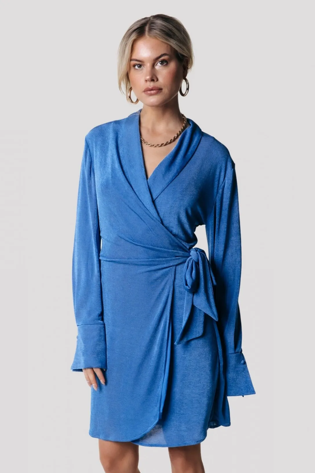 Colourful Rebel Jurken<Dorin Uni Wrap Dress | Vallarta Blue