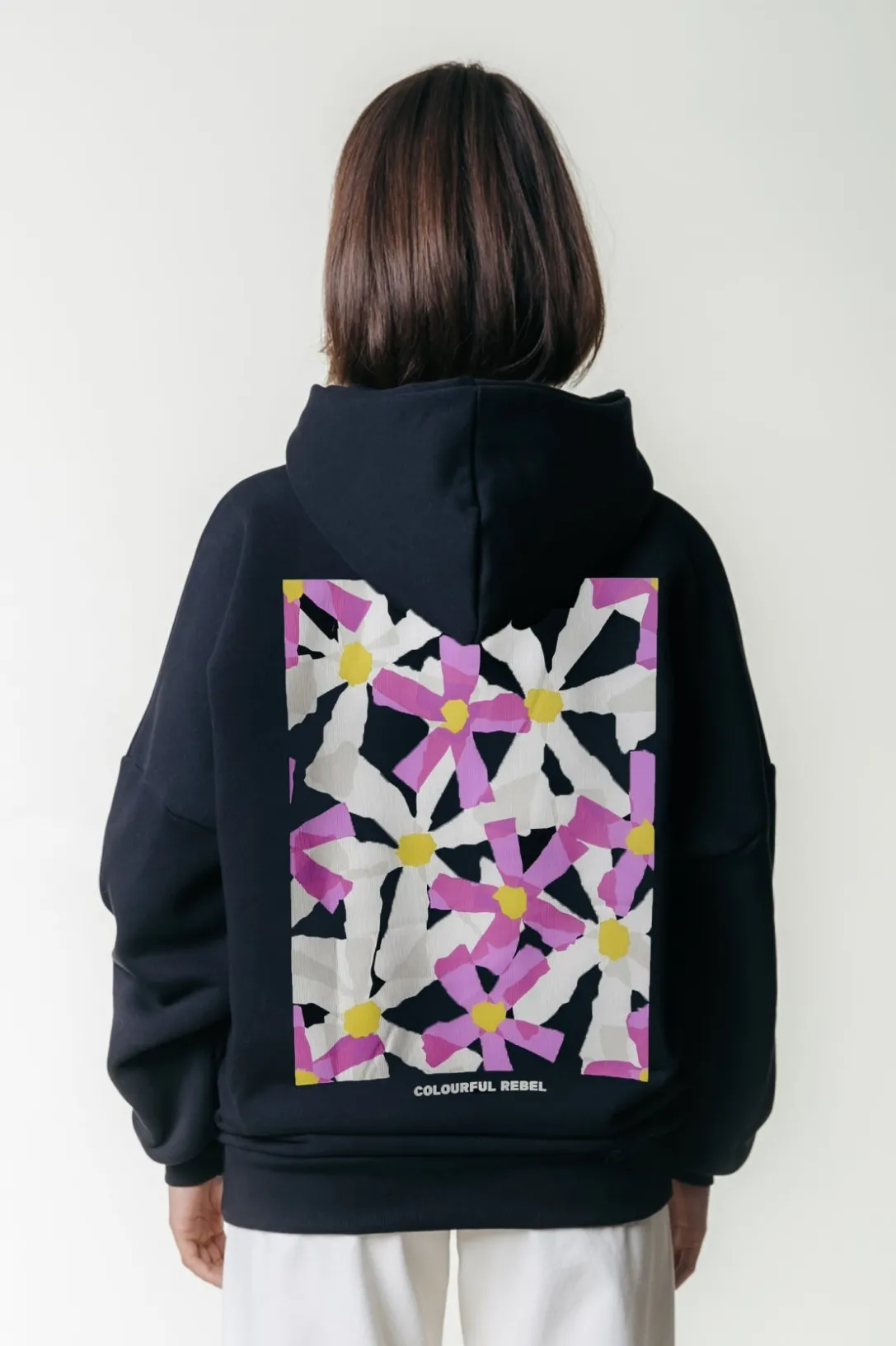 Colourful Rebel Hoodies<Flower Square Hoodie |