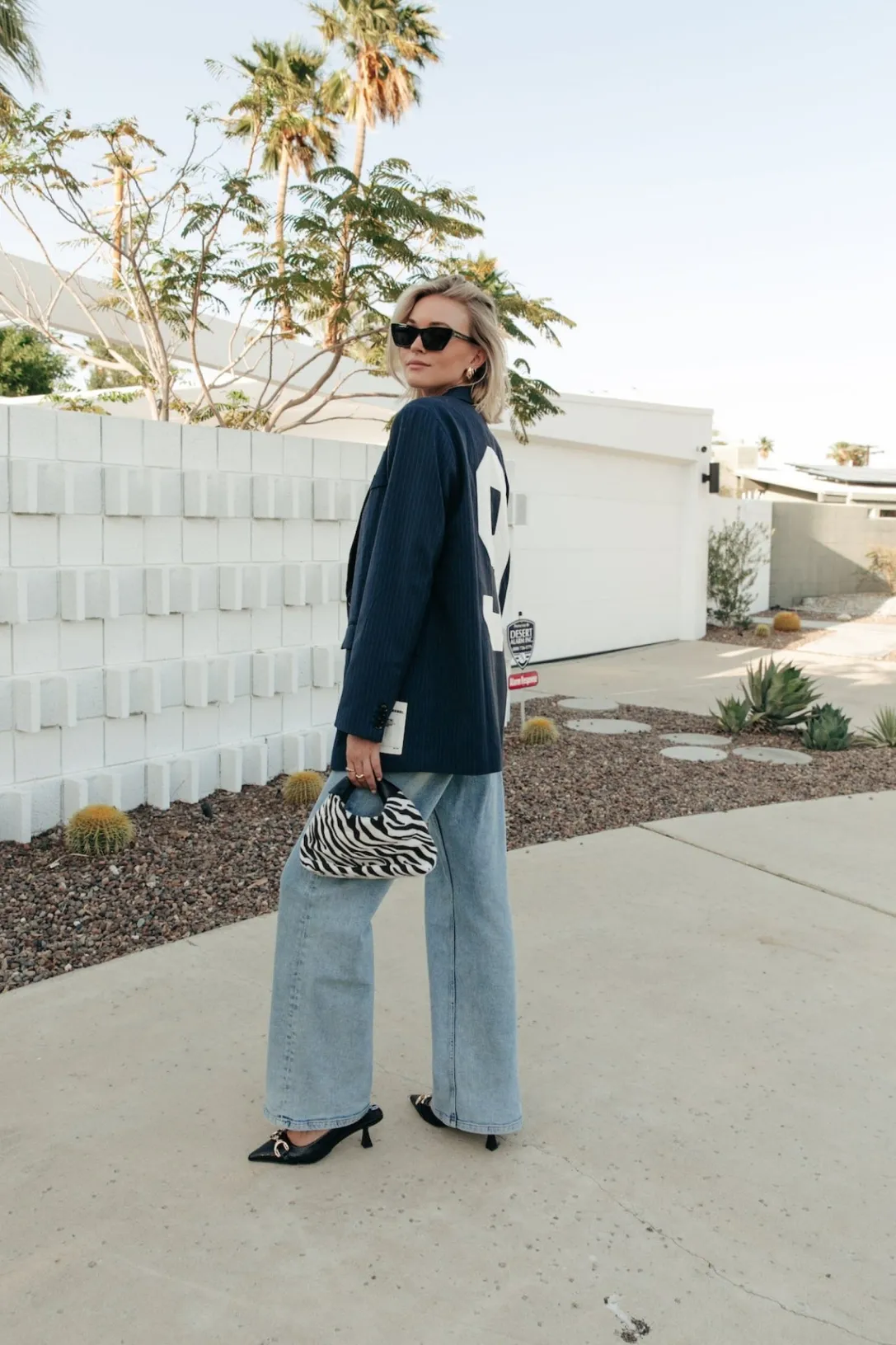 Colourful Rebel Blazers<Jesra Stripe Blazer | Dark blue