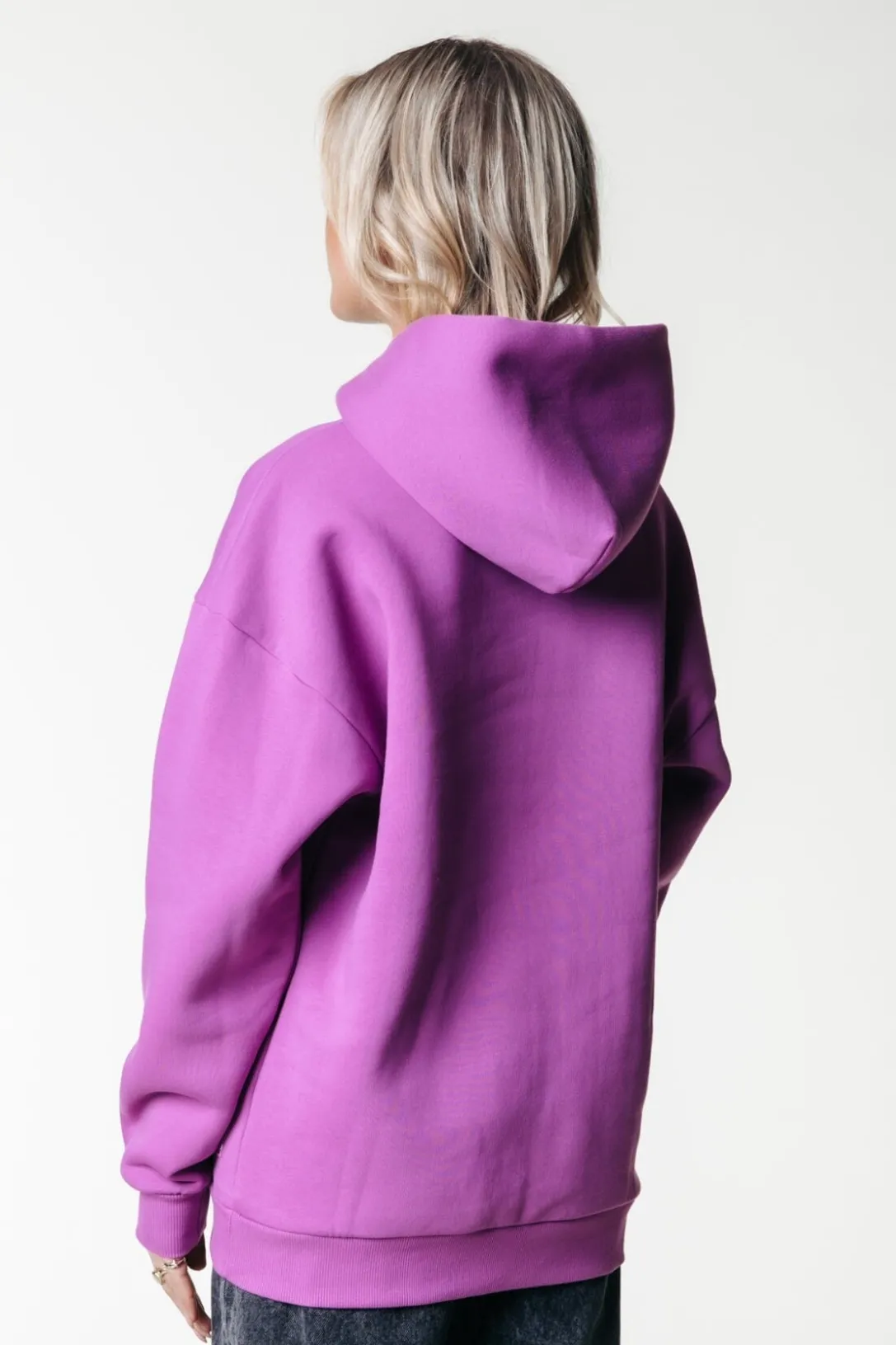 Colourful Rebel Hoodies<Label Hoodie | Violet Pink