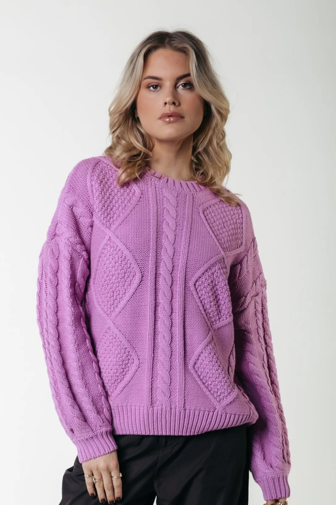 Colourful Rebel Truien<Olivia Knit | Violet Pink