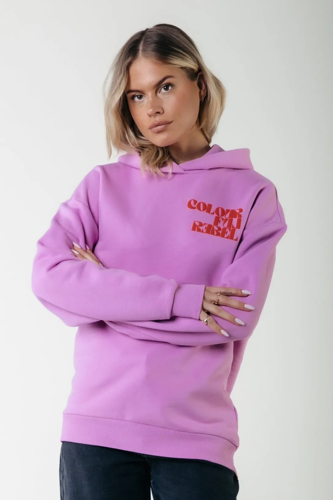 Colourful Rebel Hoodies<Puff Logo Hoodie | Medium Violet