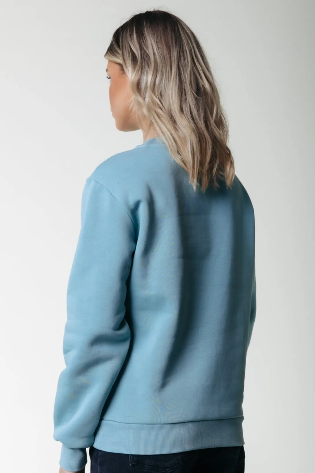 Colourful Rebel Truien<Puff Logo Sweat | Mineral blue