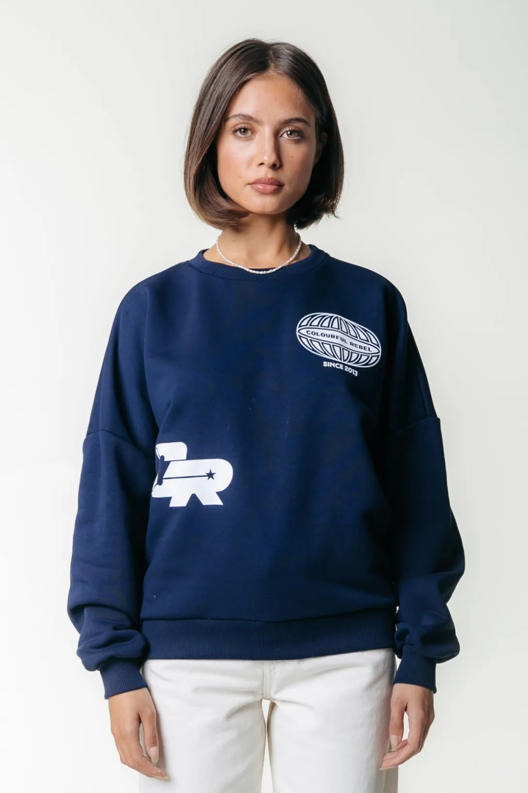 Colourful Rebel Truien<Racer Logo Sweat | Dark Navy