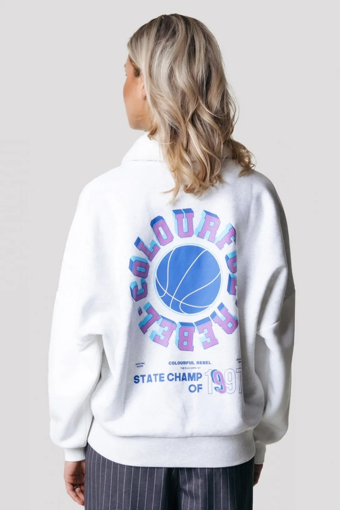 Colourful Rebel Truien<State Champ Sweat | Light grey melange