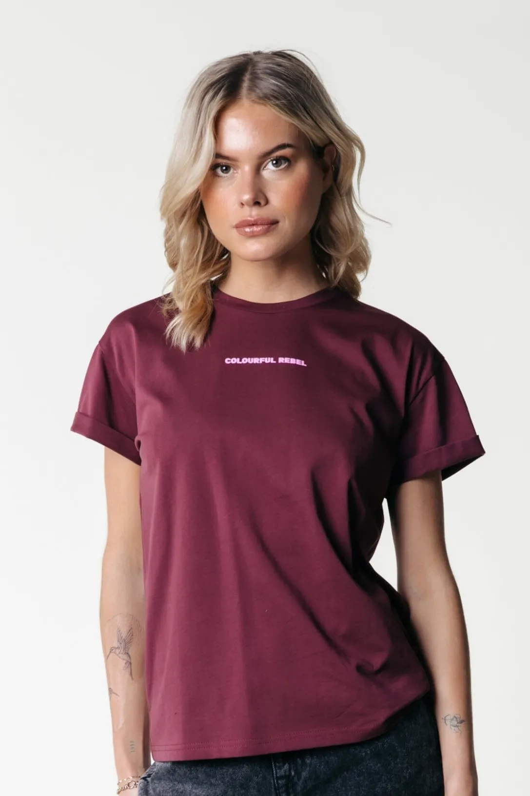 Colourful Rebel T-shirts<Uni Logo T-shirt | Port Red