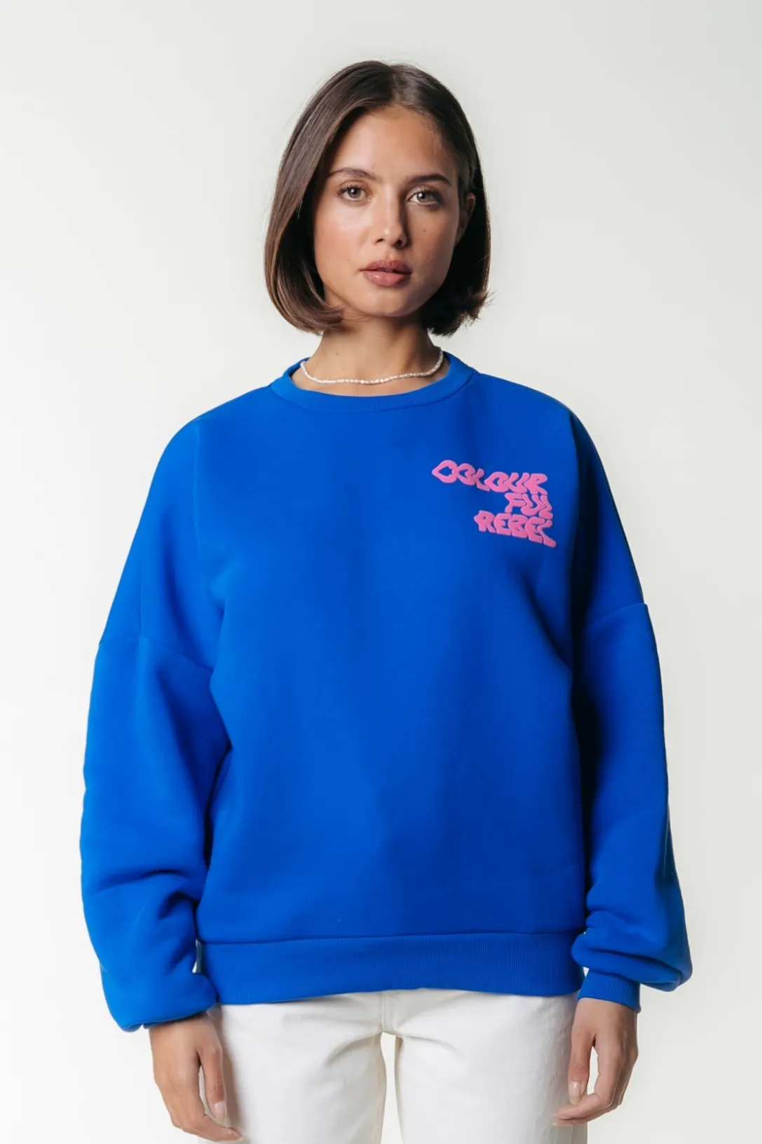 Colourful Rebel Truien<Wave Logo Sweat | Medium blue