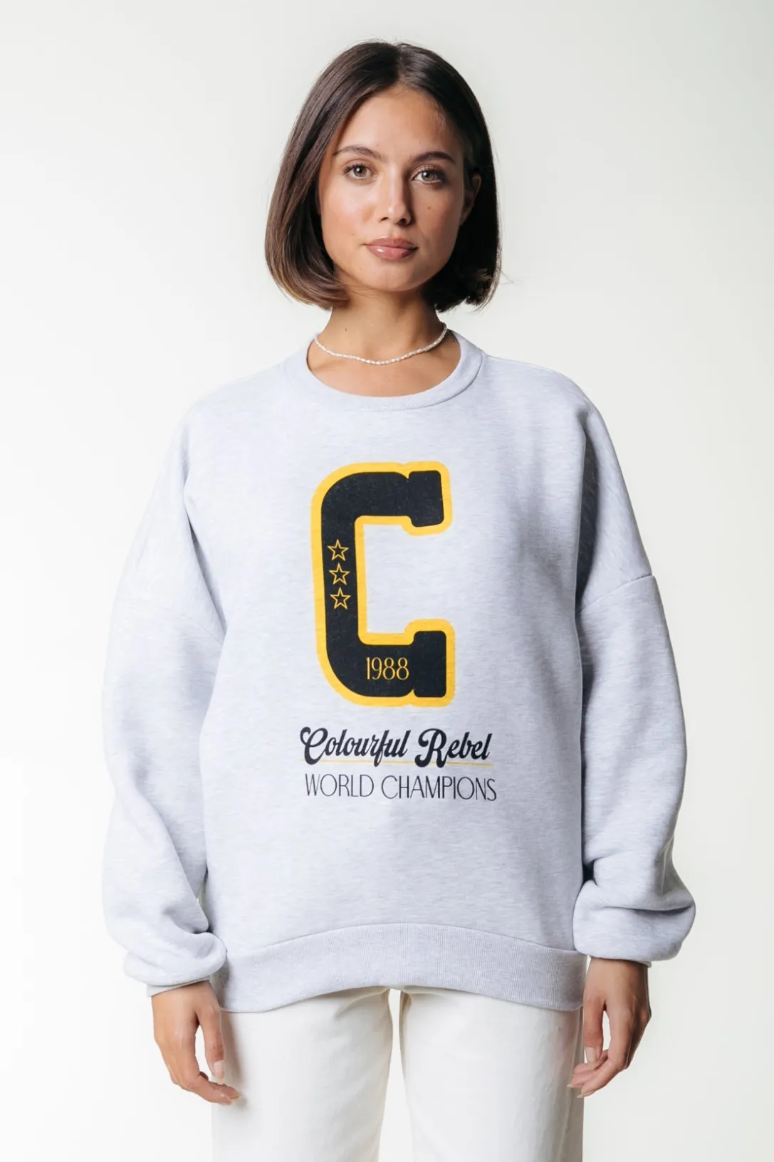 Colourful Rebel Truien<World Champions Sweat | Light grey melange