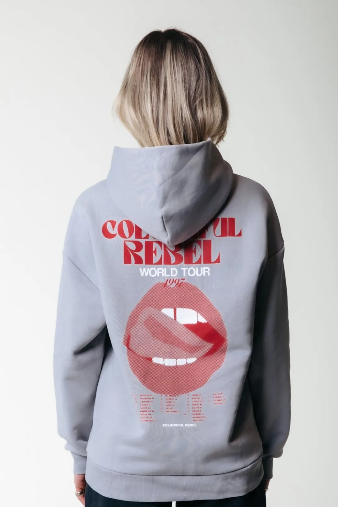 Colourful Rebel Hoodies<World Tour Hoodie | Light grey